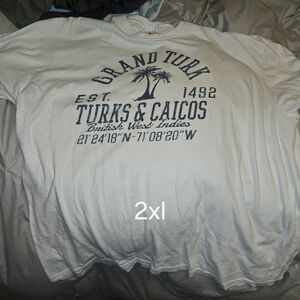 White Grand Turk Graphic T-Shirt 2XL